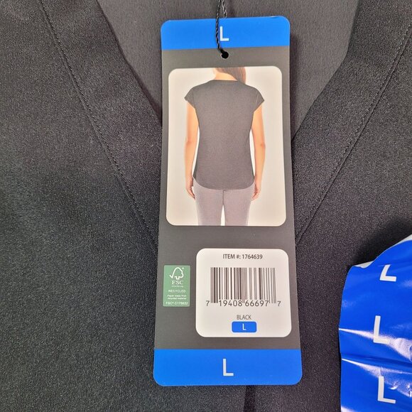 Banana Republic Women's Black Short Sleeve V-Neck Blouse Size Large New - Picture 5 of 11